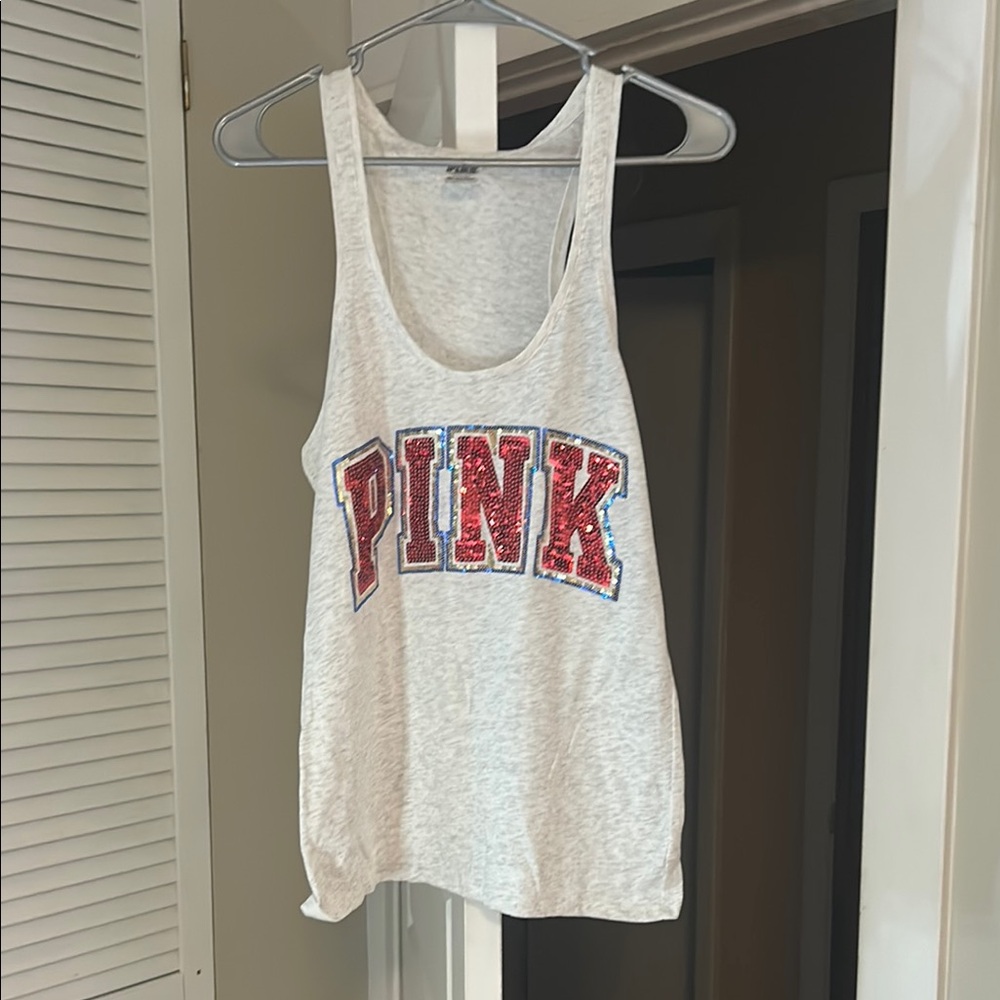 Victoria's Secret PINK Sequin Tank Top